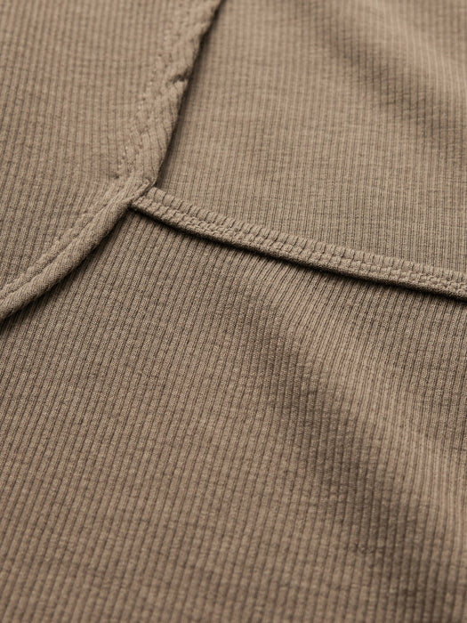 Modern Rib Square-Neck Top