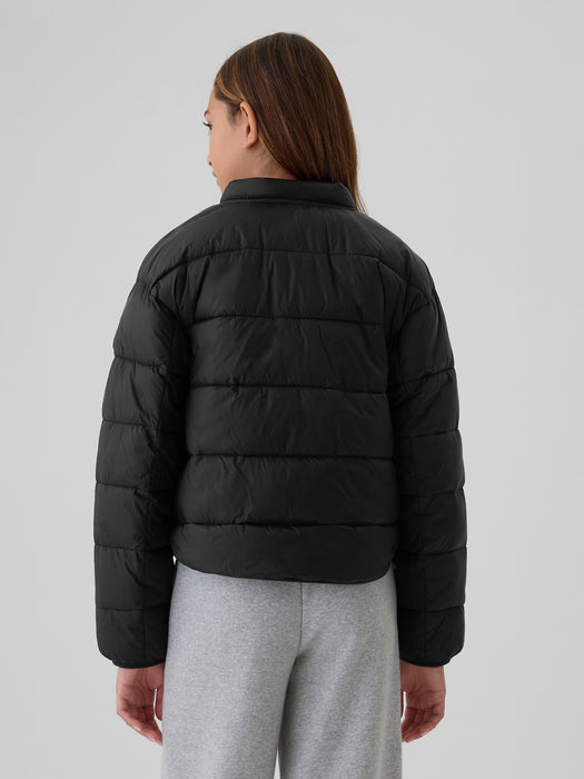 Kids Recycled Lightweight PrimaLoft® Puffer Bomber Jacket