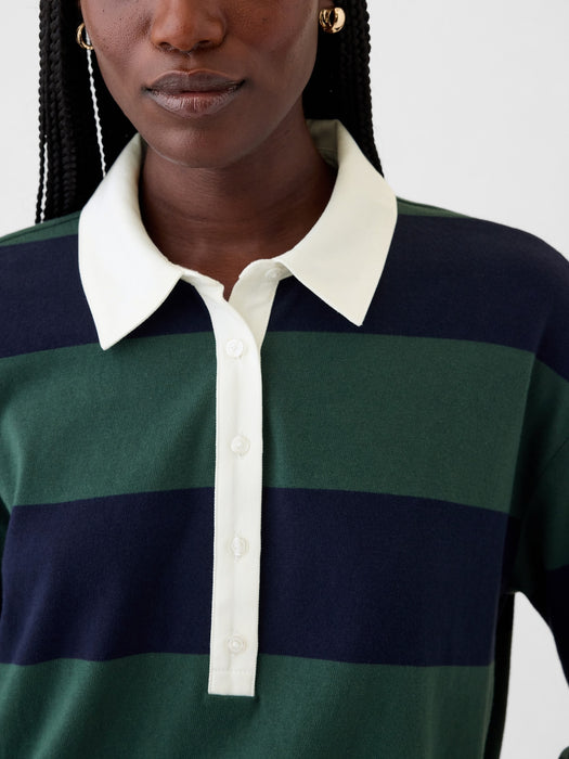 Cropped Rugby Polo Shirt