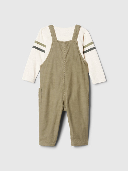 Baby Corduroy Overall Outfit Set