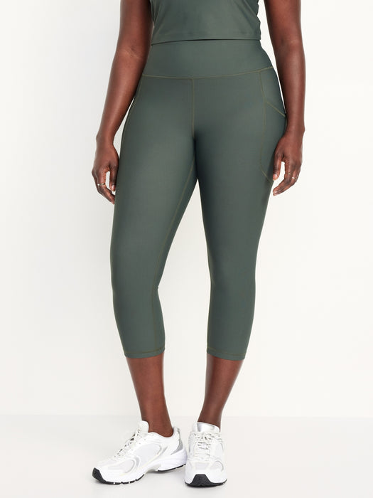 High-Waisted PowerSoft Crop Leggings