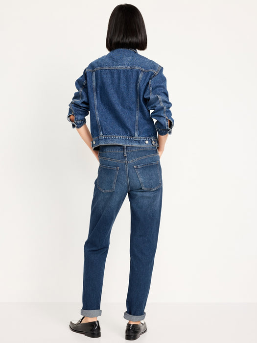 Mid-Rise Wow Boyfriend Straight Jeans