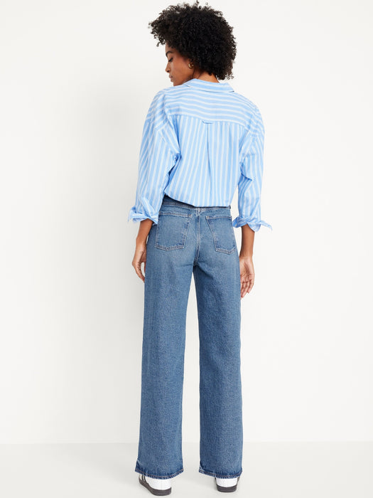 Extra High-Waisted Sky-Hi Wide-Leg Jeans