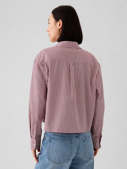 Organic Cotton Cropped Shirt