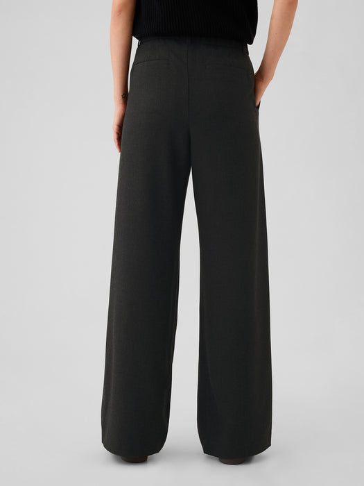 365 High Rise Brushed Twill Pleated Trousers