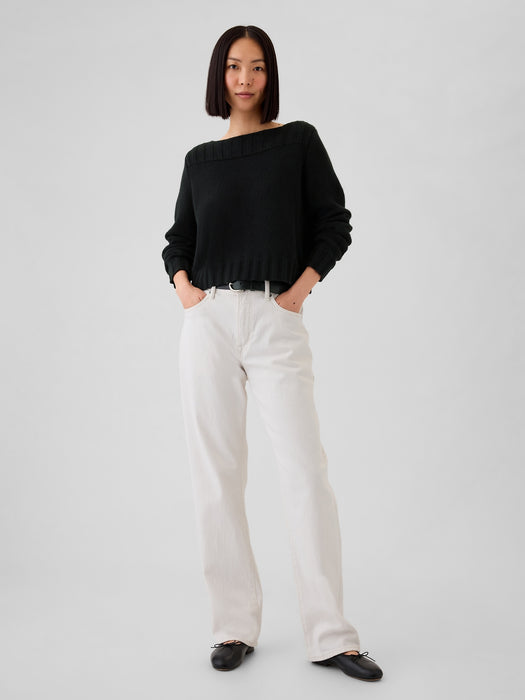 CashSoft Boatneck Sweater