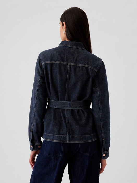 UltraSoft Denim Belted Jacket