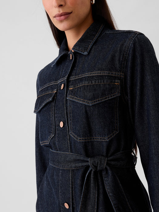 UltraSoft Denim Belted Jacket