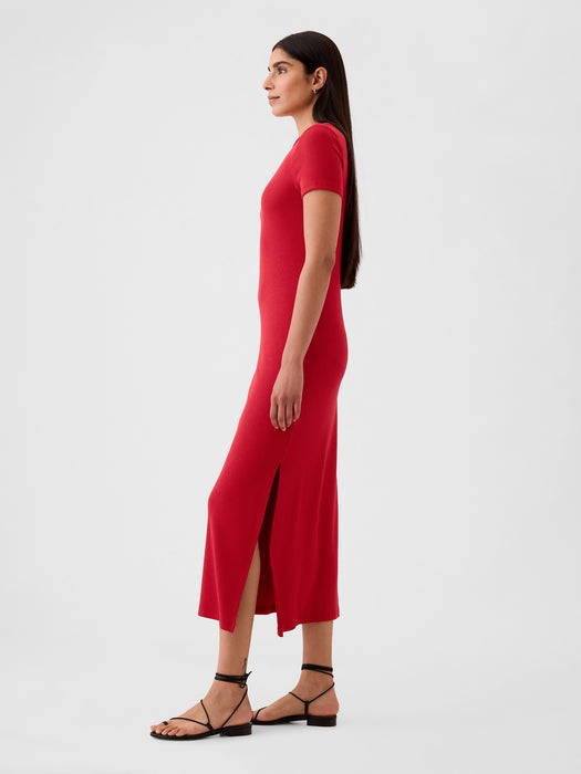 Modern Rib Maxi T-Shirt Dress