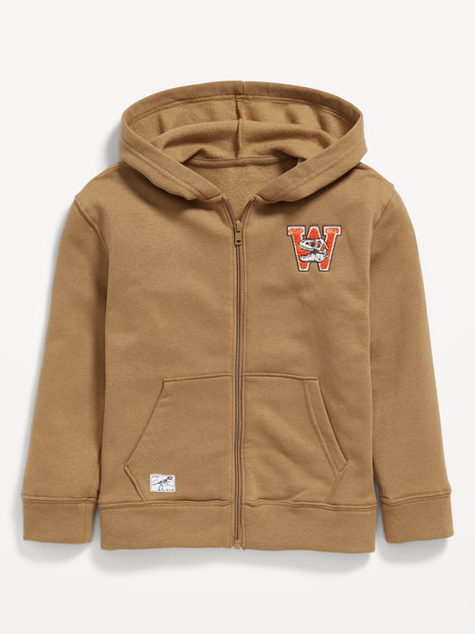 Graphic Zip-Front Hoodie for Boys