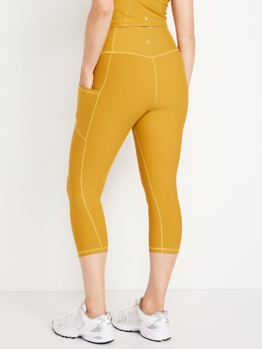 High-Waisted PowerSoft Crop Leggings