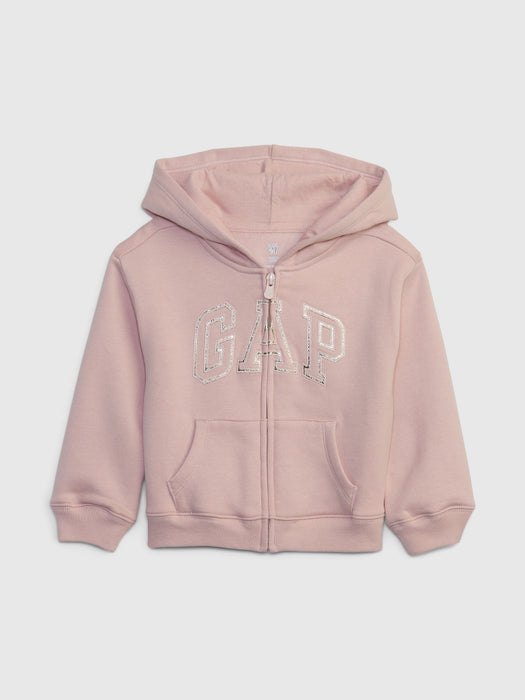 babyGap Vintage Soft Metallic Gap Logo Hoodie