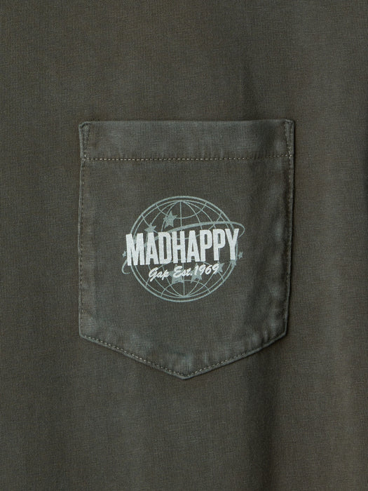 gap & madhappy globe pocket tee