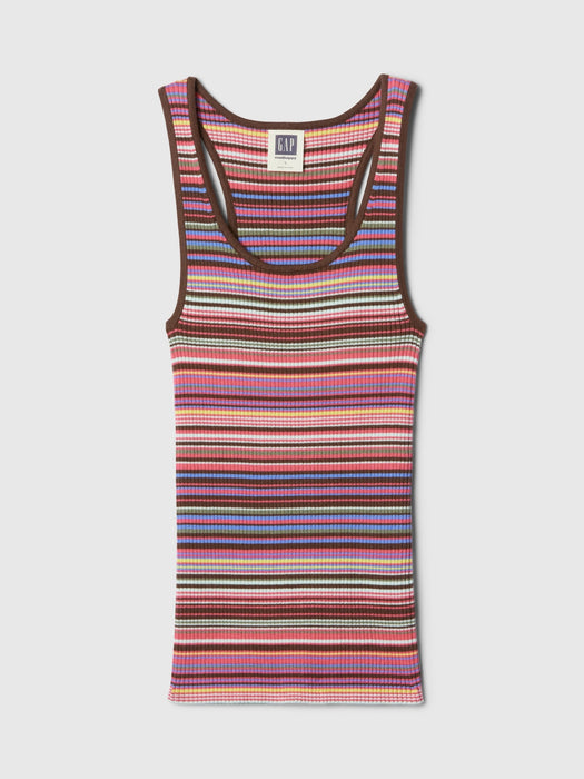 gap & madhappy stripe sweater tank top