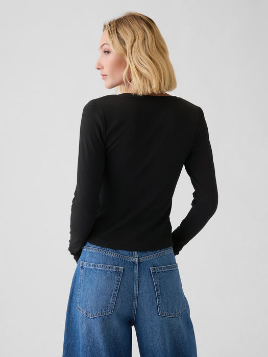 Modern Rib Cropped T-Shirt