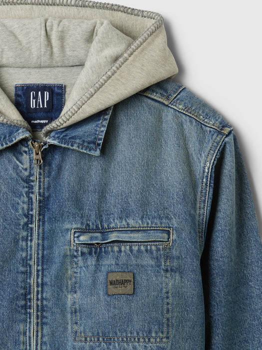 gap & madhappy hooded workwear jacket