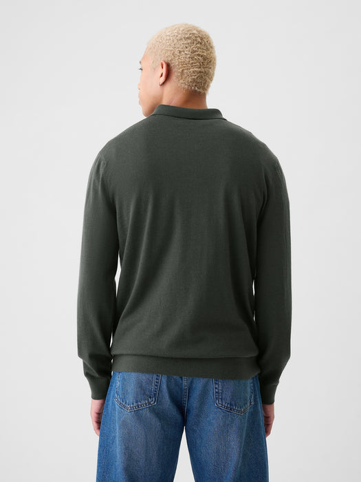 Merino Polo Sweater