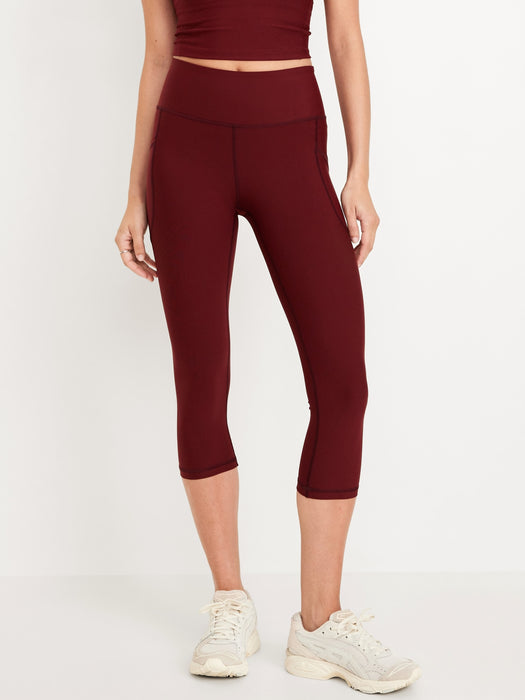 High-Waisted PowerSoft Crop Leggings