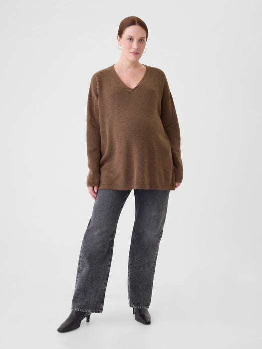 Maternity V-Neck Sweater