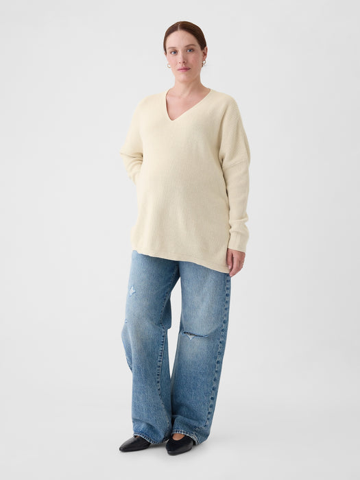 Maternity V-Neck Sweater