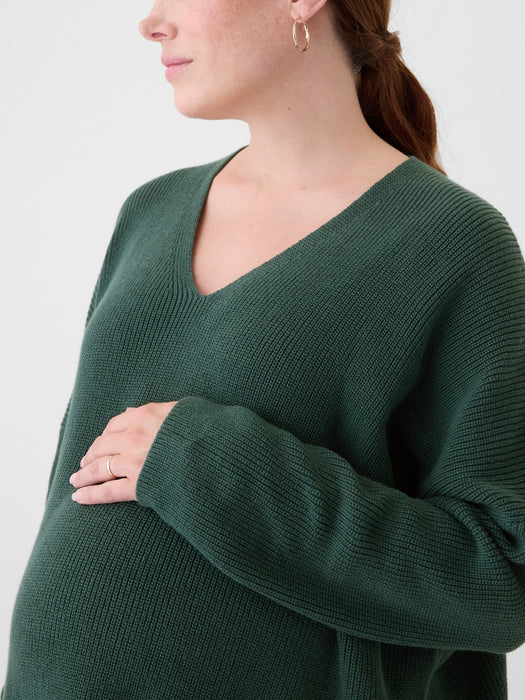 Maternity V-Neck Sweater