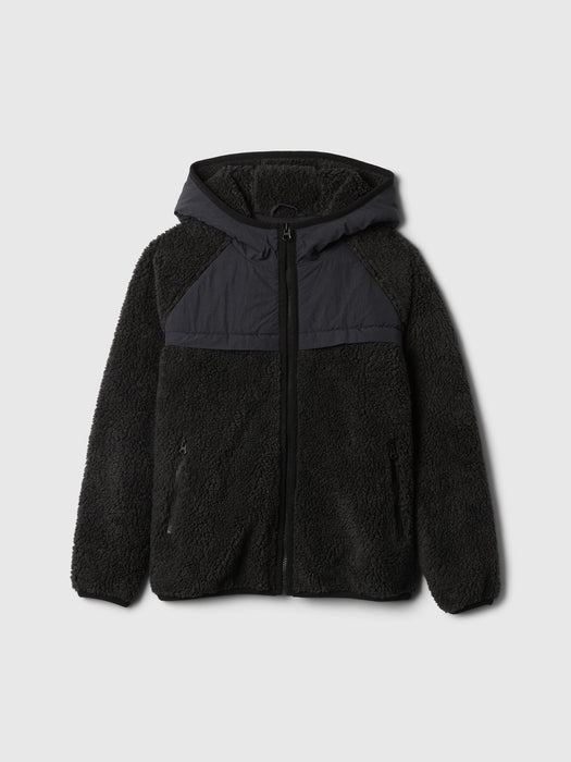 Kids Sherpa Hooded Jacket