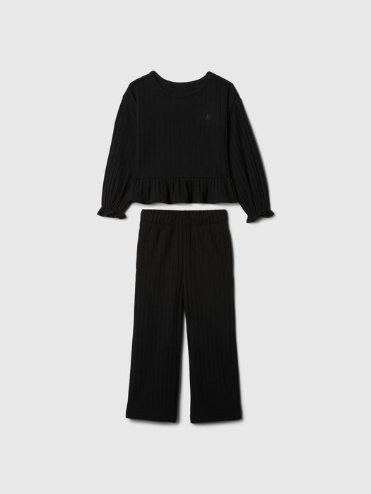 babyGap Softspun Ruffle Rib Outfit Set