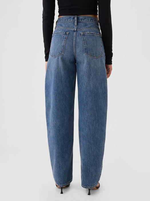 High Rise Barrel Jeans