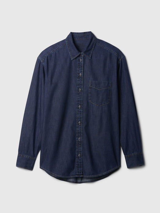 Chambray Denim Big Shirt