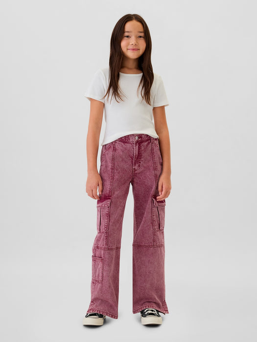 Kids Low Rise Stride Baggy Cargo Jeans