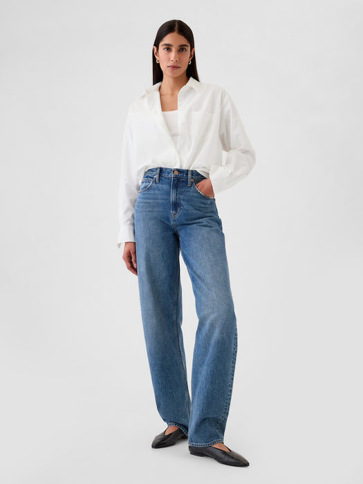 High Rise Barrel Jeans