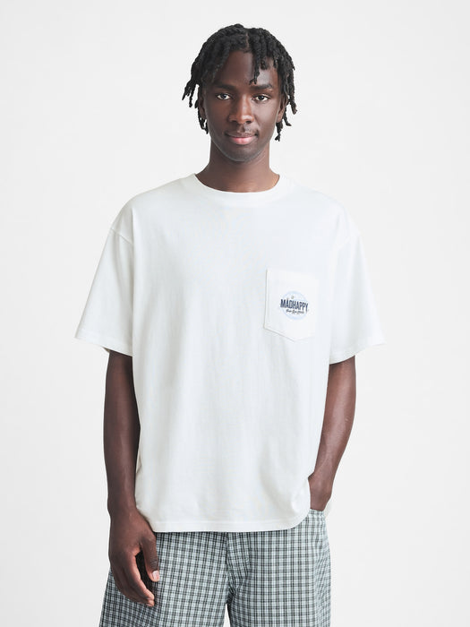 gap & madhappy globe pocket tee