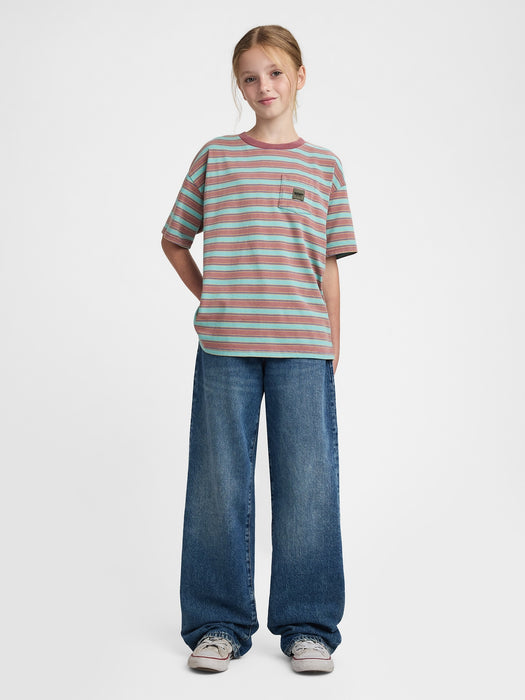 gap & madhappy kids stripe tee