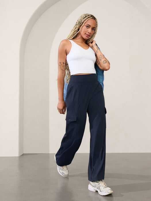 Venice High Rise Wide Leg Cargo Pant