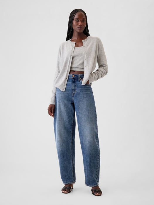 High Rise Barrel Jeans