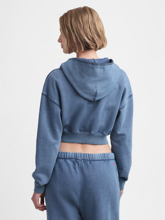 gap & madhappy mad full-zip cropped hoodie