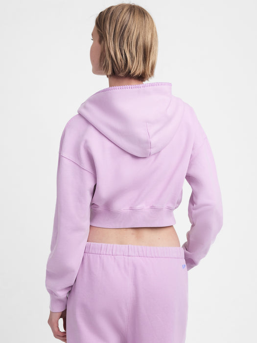 gap & madhappy mad full-zip cropped hoodie