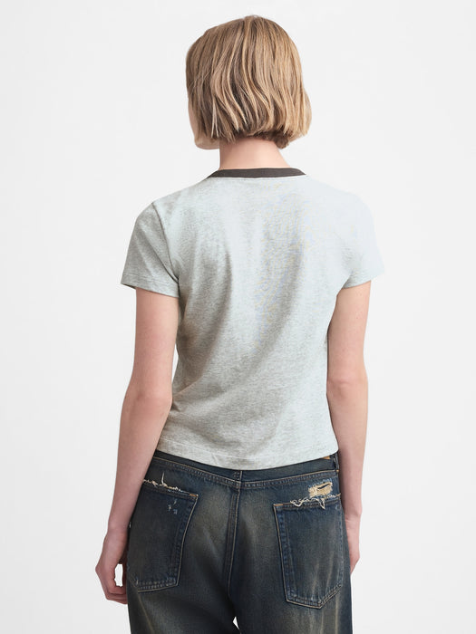 gap & madhappy ringer baby tee