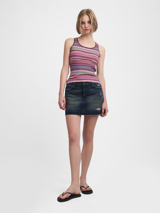 gap & madhappy stripe sweater tank top