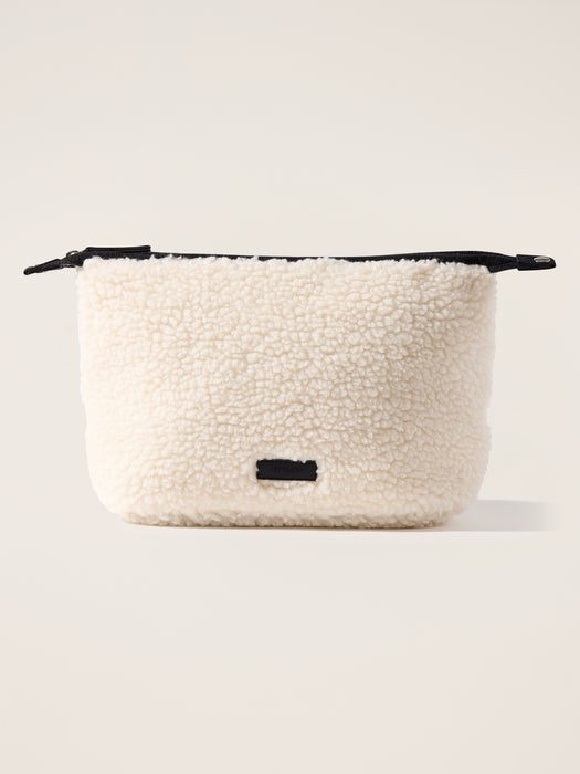 All About Shearling Large Cosmetic Pouch