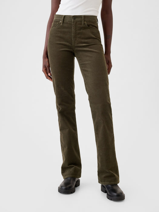 Mid Rise Corduroy Baby Boot Pants