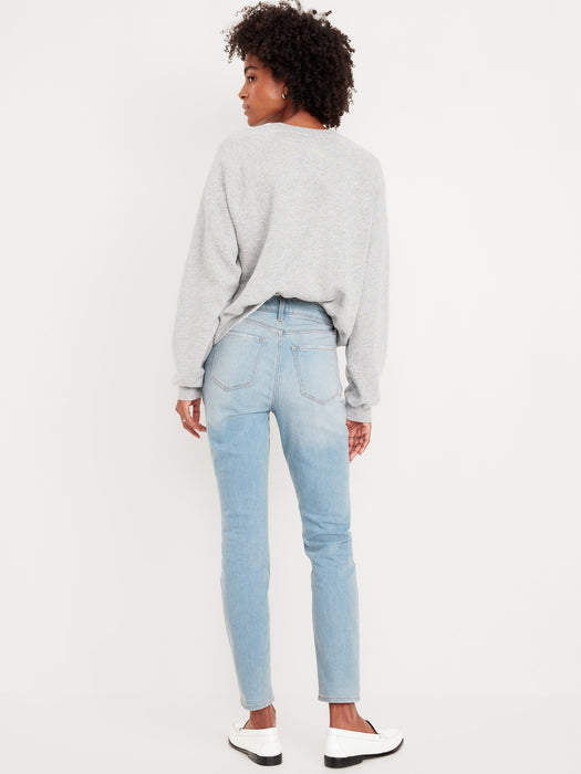 High-Waisted Wow Straight Ankle Jeans