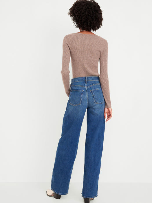 High-Waisted Wow Wide-Leg Jeans