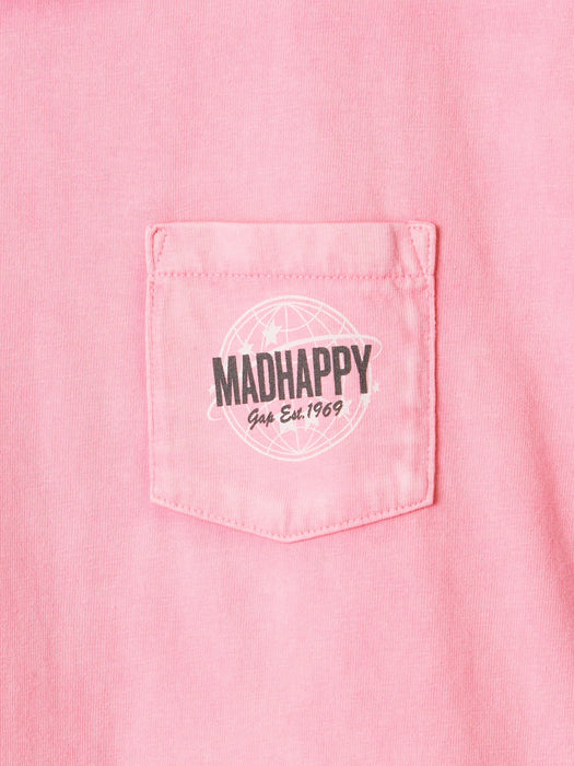 gap & madhappy kids globe pocket tee