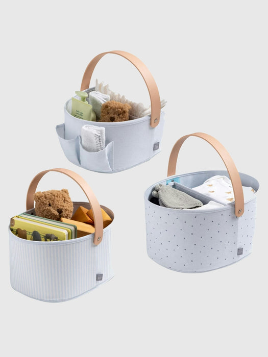 babyGap 3 Pack Nested Fabric Storage Bins with Handles