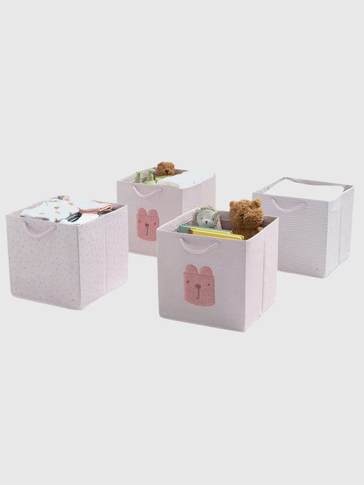 babyGap 4 Pack Brannan Bear Fabric Storage Bins with Handles