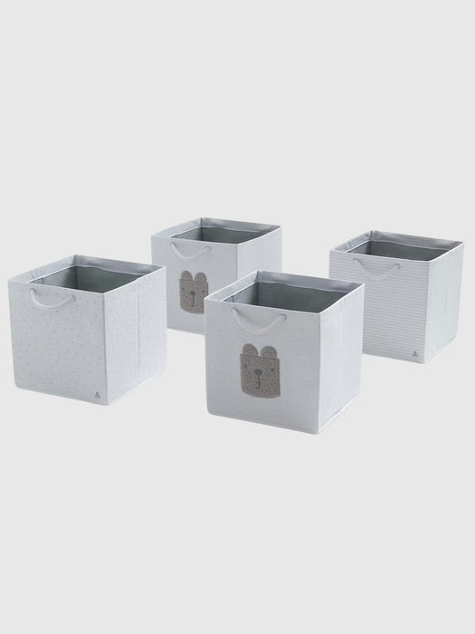 babyGap 4 Pack Brannan Bear Fabric Storage Bins with Handles