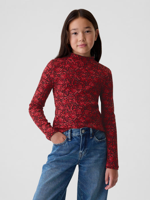 Kids Rib Mockneck T-Shirt