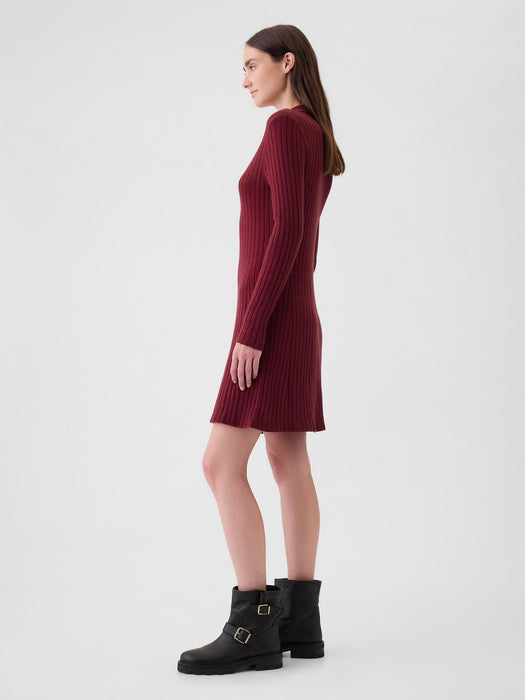 CashSoft Polo Mini Sweater Dress