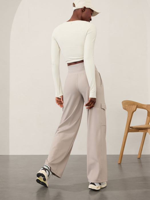 Venice High Rise Wide Leg Cargo Pant